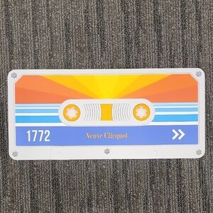 Veuve Clicquot Retro Cassette Tape Decor Box | Collectible Champagne Display Sto
